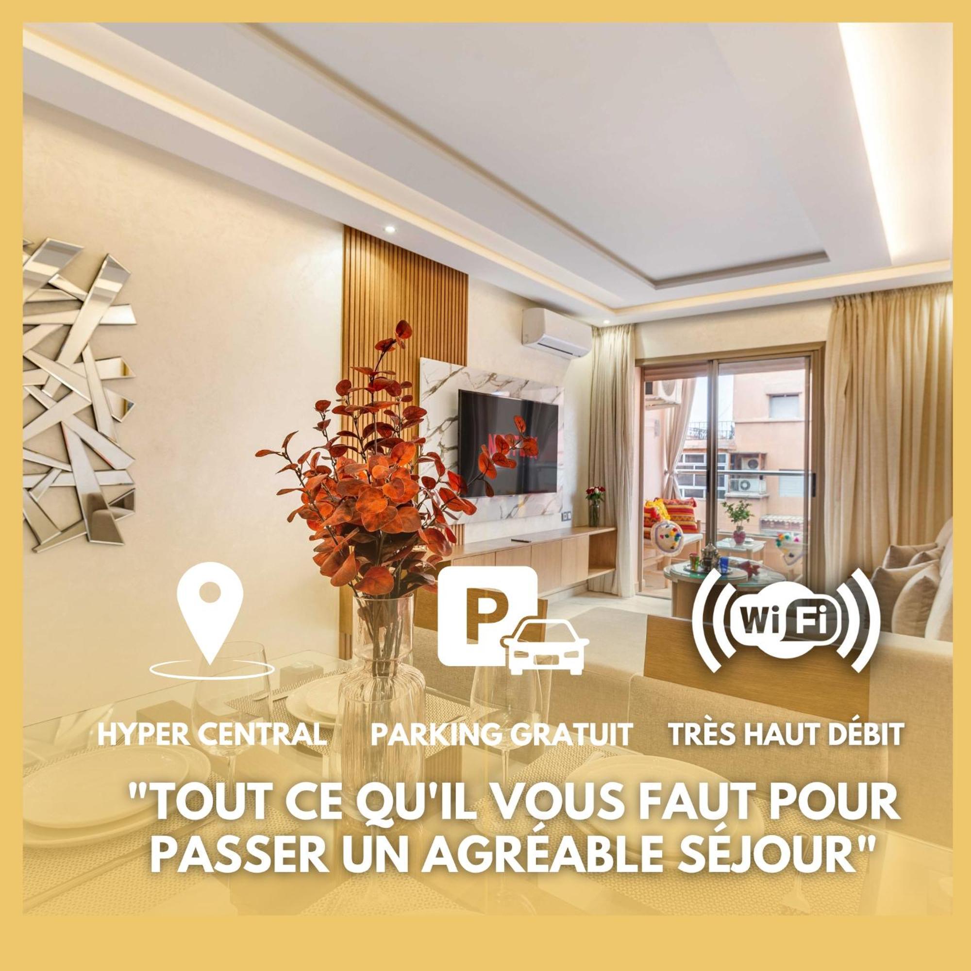 Magnifique Appartement Unique Et Central! Marrakesh Eksteriør billede
