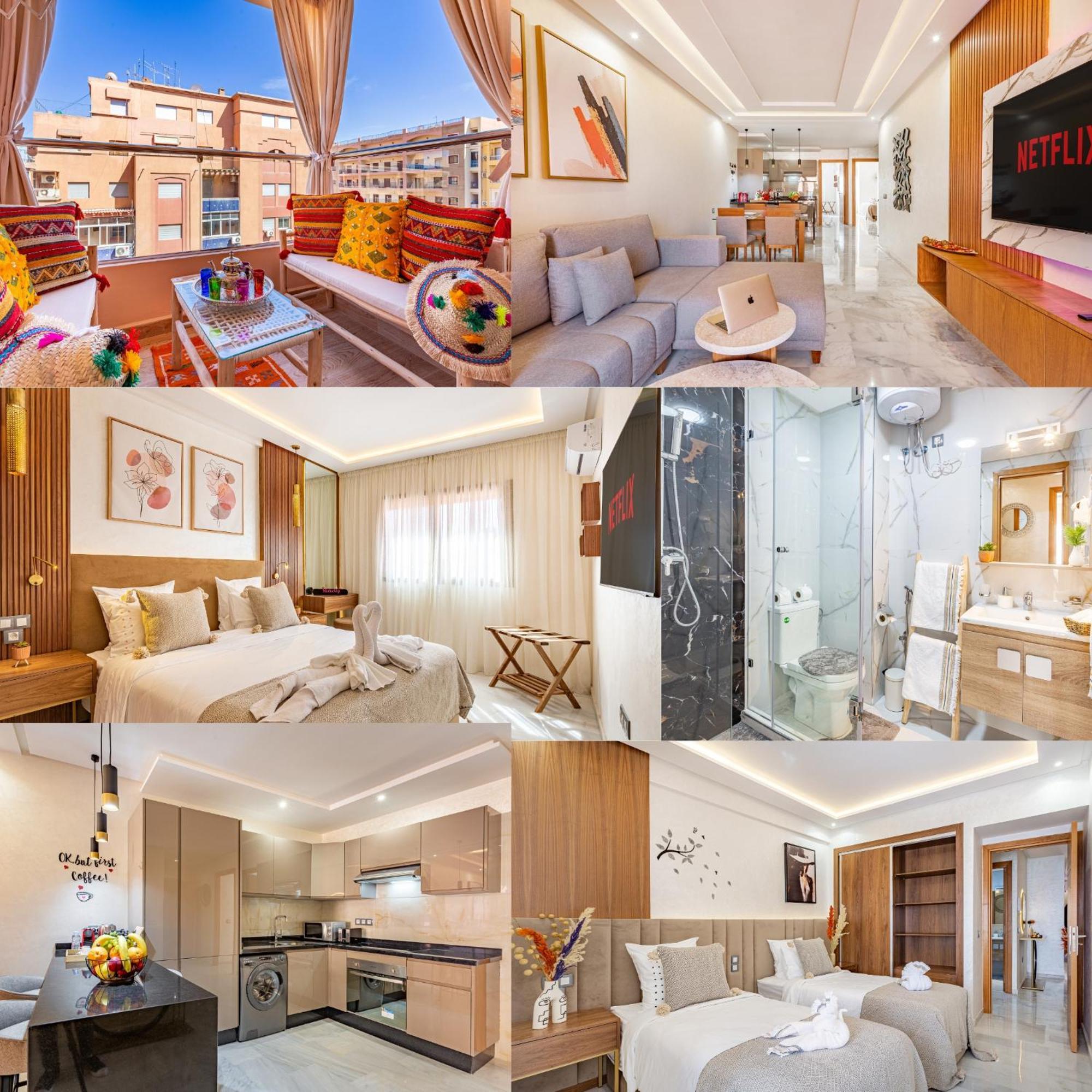 Magnifique Appartement Unique Et Central! Marrakesh Eksteriør billede
