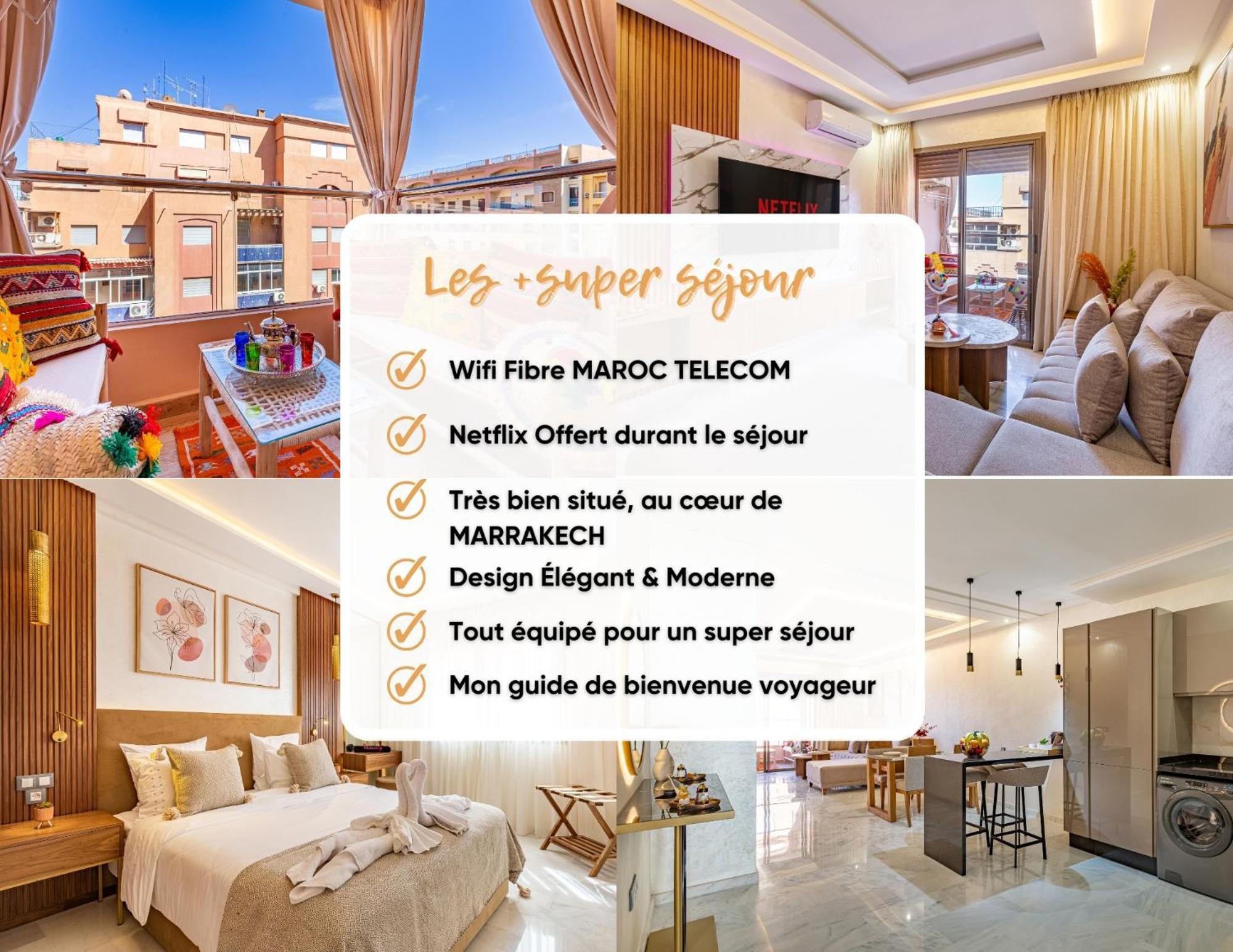 Magnifique Appartement Unique Et Central! Marrakesh Eksteriør billede